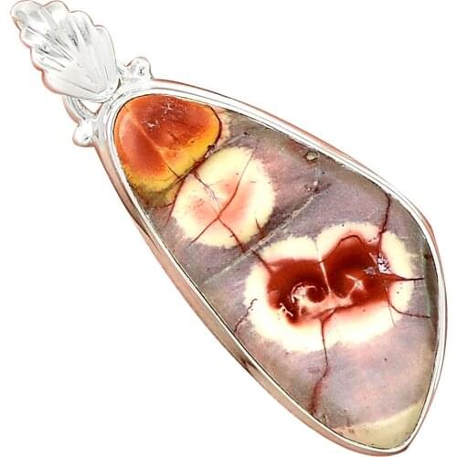 NiaoZaiFei YunZaiKan Genuine MAXICAN BIRD EYE Pendant 925 Sterling Silver, 47.2 mm, MHBAP6088