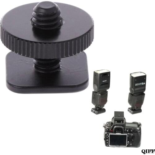 Drop Ship&Wholesale 1/4'' Single Layer Tripod Mount Screw to Studio Flash Hot Shoe Adaptor For Nikon APR28