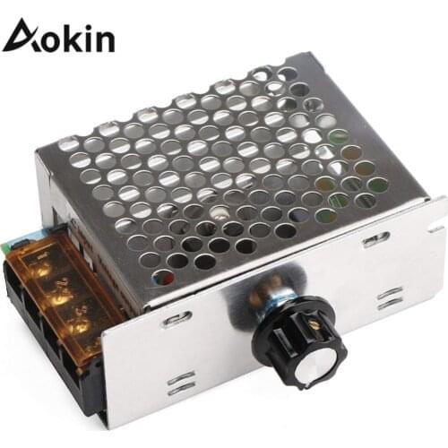 4000W 110V 220V AC SCR Voltage Regulator Motor Speed Controller Control Dimming Dimmers Thermostat Import High-power