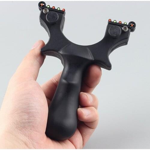 Fiber Slingshot Powerful Flat Skin Slingshot Outdoor Hunting Supplies Catapult Camouflage Bow Sports Team Outdoor Games Ar15
