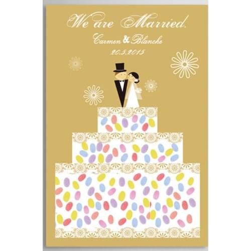 DIY Wedding Signature Book Personalized Wedding Fingerprint Tree Guest Book New Fingerprint Tree Wedding Guest Book