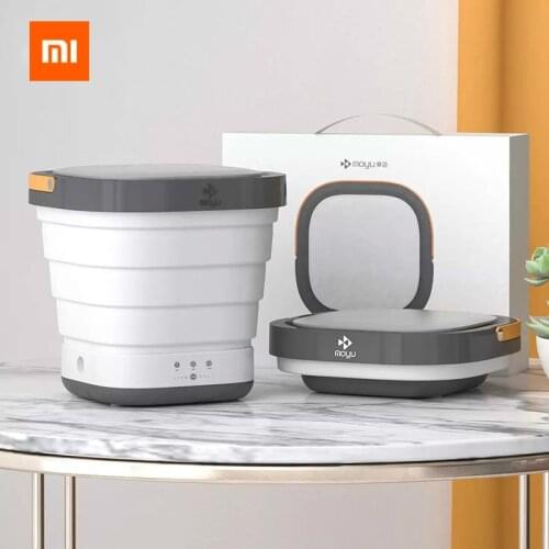 Xiaomi Moyu Folding Washing Machine Foldable 3 Washing Duration One Button Drainage Strong Suction Cup for Travel Home