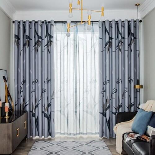 Modern Blackout Curtains callalily Pattern For Living Room Window Bedroom shading Ready Made Finished Drapes Blinds B 2JL497