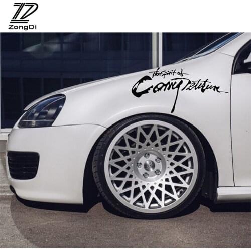 ZD Car Styling Sticker The Spirition of Competition For VW Golf 4 7 5 MK4 Mazda 6 cx-5 Peugeot 206 207 208 508 Touareg Tiguan