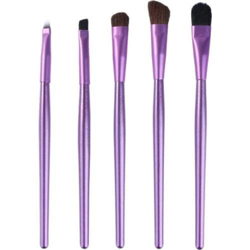 Stylish Eye Makeup Brushes Set Eyeshadow Eyebrow Tool Round Can Packed