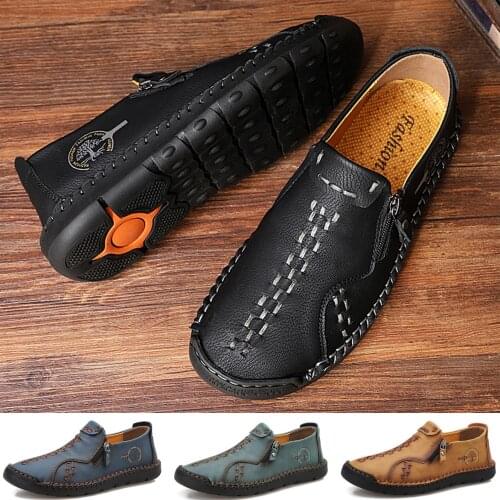 YISHEN 2021 Men Casual Shoes Loafers Leather Comfortable Fashion Sneakers Moccasins Zapatos De Hombre Men Walking Style Shoes