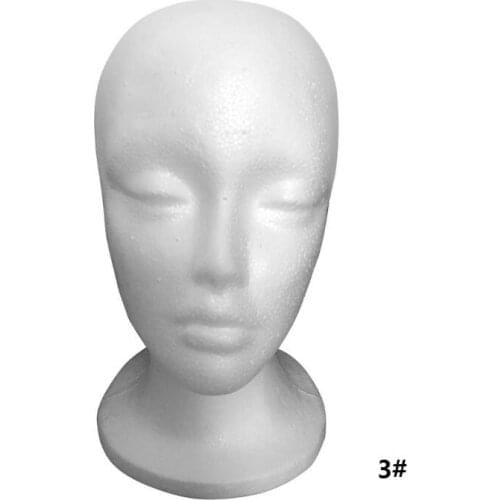 Female Mannequin Head Polystyrene Foam Hat Glasses Display Hat Wig Display Stand Rack Mannequin Manikin Head Model
