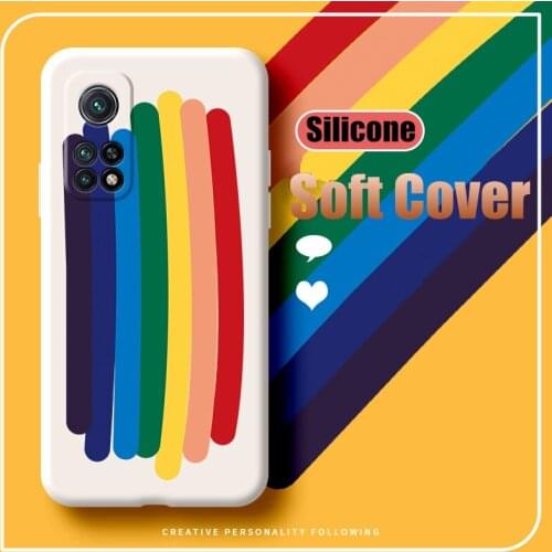 Liquid Silicone For Xiaomi Mi10t Mi 10 T Mi 10t Case Matte For Redmi K30I K30S Ultra 10x Mi 10T 9T Mi10 Lite Back Cover Cute