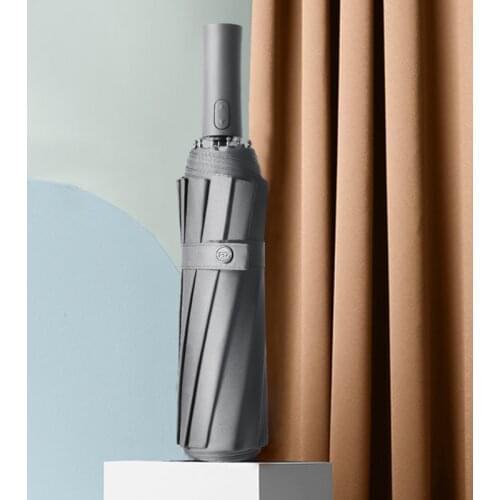 New Large 116cm Automatic Men Umbrella 12 Ribs Windproof Folding Big Black Golf Umbrellas Auto Patio Umbrella Rain Women Parasol