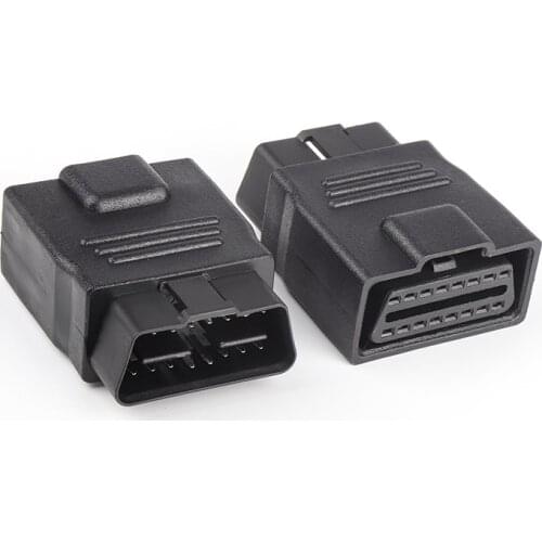 1pc Car diagnostic plug ECU tester OBD2 extension male female connector cable 16Pin power adapter 12V 24V