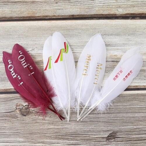 10 pcs Gradient lilac goose feather plums Crafts handwork Decorative goose Plumes for Jewelry Decoration