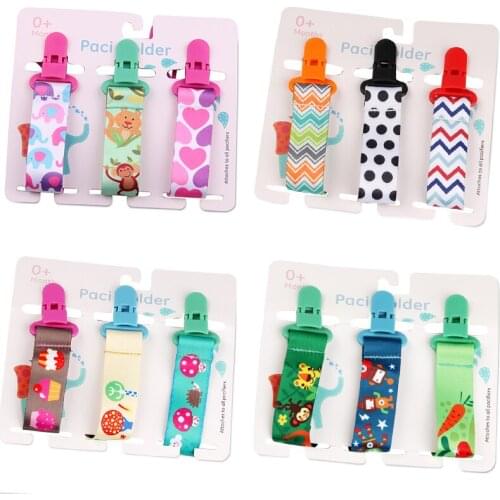 3 Pcs/Set Baby Pacifier Clips Pacifier Chain Dummy Clip Nipple Holder For Nipples Children Pacifier Clip