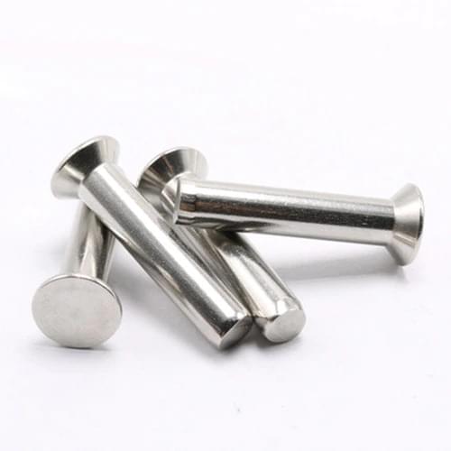 30Pcs M5 Stainless steel rivet countersunk head rivets GB869 solid rivets 6mm-40mm Length