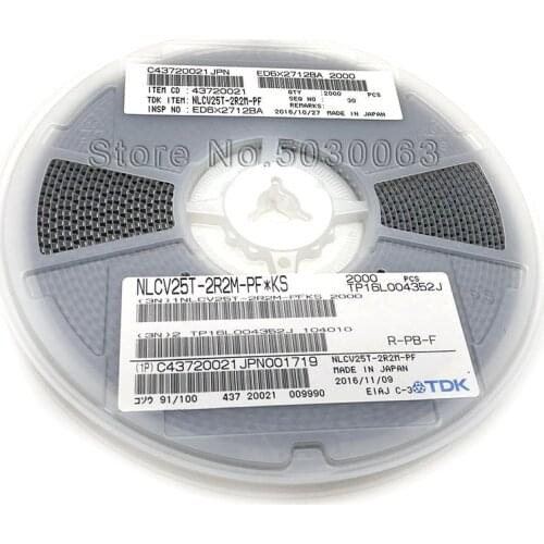 50pcs/lot NLCV25T-2R2M-PF SMD shielding winding inductance 2520 1008 1.6A 2.2UH 390MA high current