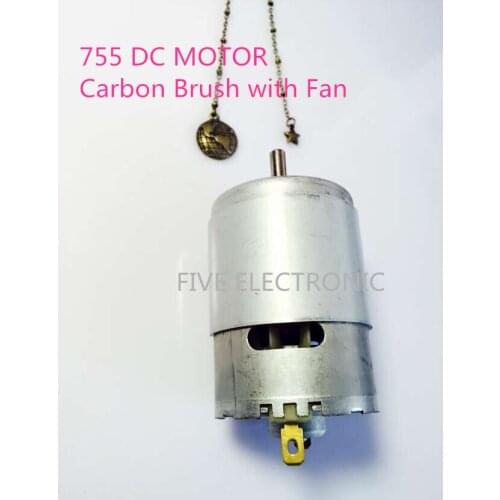 755 DC Motor , Carbon Brush with fan , use for Electric Model Airplane/ Boat Model / DIY MODEL/Electronic toys