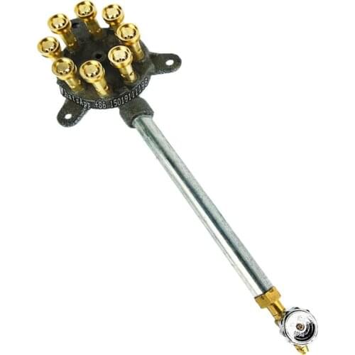 8 head brass nozzle liquefied gas furnace burner,direct injection furnace burner,pizza furnace,oven furnace,fiery furnace burner
