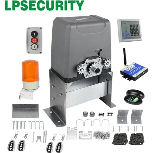 LPSECURITY SL1000ACL Chain Driven 1000kg use electric sliding Gate motor Driver for Sliding gate kit