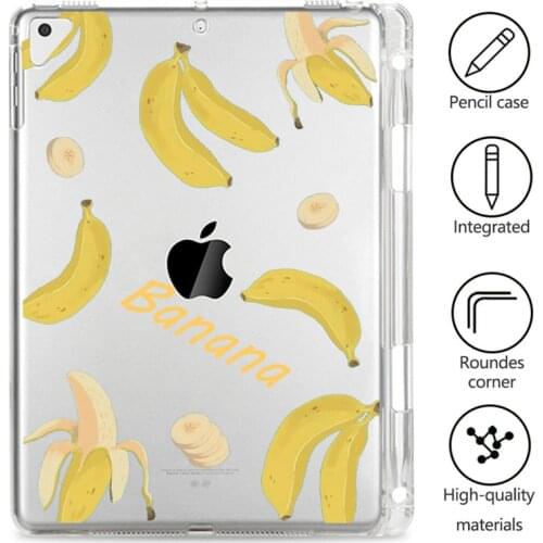 Fruit Pattern Transparent Case for Ipad 10.2 5/6/7/8th Generation Air 1/2/3/4 Funda for Ipadpro 11 12 9 2018 2020 Mini 1/2/3/4/5