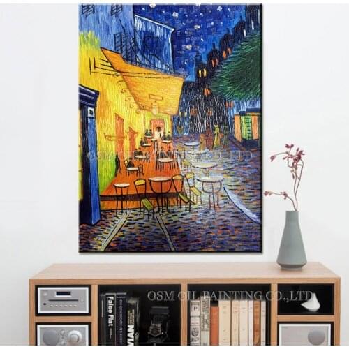 Imitation Canvas Oil Painting Van Gogh Wall Art Picture For Living Room Decor Hand Painted Coffee Shop Famous Oil Paintings