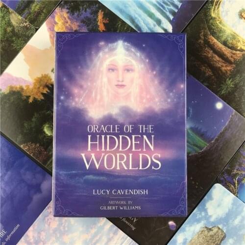 Hot Sell Oracle Of The Hidden Worlds Tarot Cards Set Home Party Supplies Game Cards With Full English PDF Guidebook