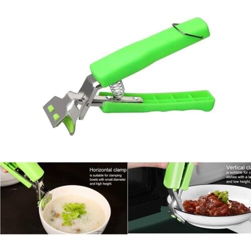 Hot Bowl Gripper Clips Anti Hot Dish Clamp Bowl Tong Stainless Steel Pot Pan Grippers Kitchen Tool