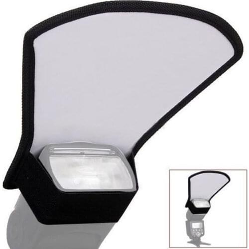 Mini Flash Diffuser Silver White Reflector for Canon Nikon Pentax Yongnuo Metz Sony Godox Speedlight
