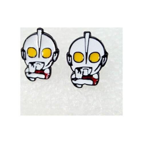 Ultraman Fashion Anime Action Figures Cartoon Products Accessories Stud Earrings Girls Unisex Birthday Gifts