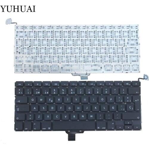 New Spanish Laptop Keyboard 2009-2012 For Apple Macbook Pro A1278 MC700 MC724 MD313 MD314 SP Latin Keyboard Replacement