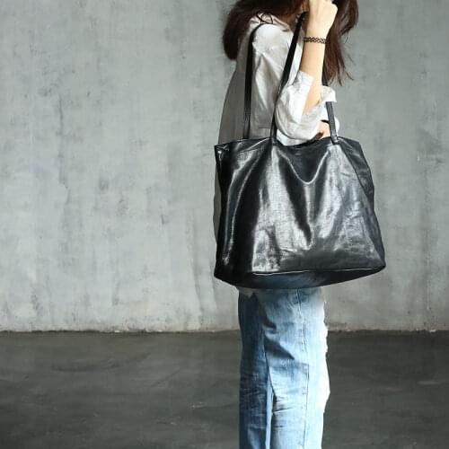 Vendange new female Handmade Casual genuine leather handbag Features burst shoulder fashion bag 2220