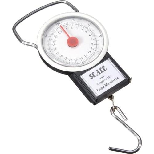 New Portable Luggage Travel Scale Hanging Suitcase Hook 22kg 50lb Measuring Tape