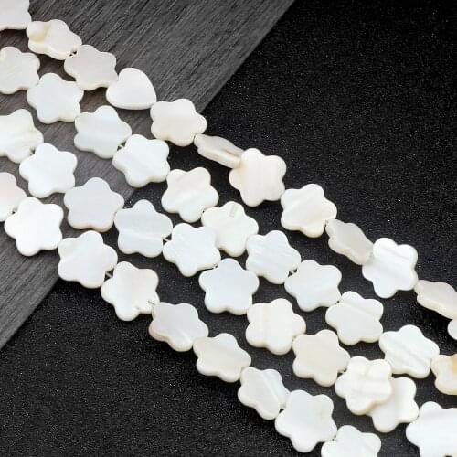 Primary Color Plum Blossom Freshwater Shell beads 1 Strand approx 15" Mother of Pearl DIY Bracelet Necklace Jewelry Making Part