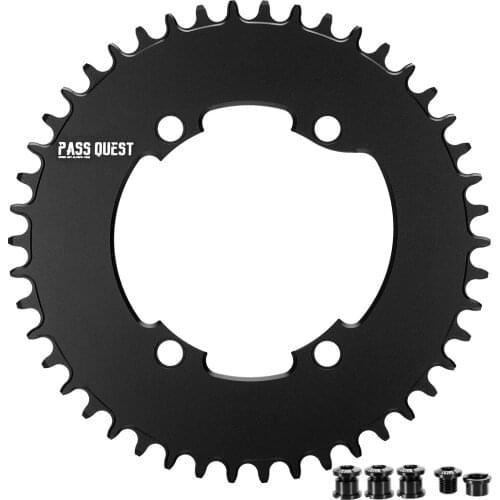 PASS QUEST Bicycle Chainring BCD110mm Round Road Bike Chainwheel crankset For R9100 46-58T