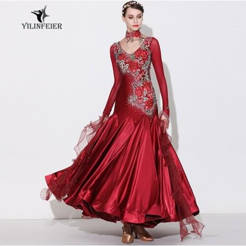 High-grade ballroom waltz dance dress ballroom dance competition dresses standard ballroom dancing clothes tango dress S7032