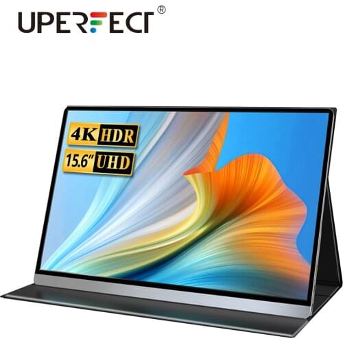 UPERFECT 15.6 Inch 3840X2160 4K IPS HDMI Portable Gaming Monitor For PS3 PS4 Macbook 17.3" Mini PC Computer With USB-C Post