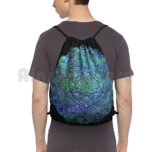 Odesza Mandala Backpack Drawstring Bag Riding Climbing Gym Bag Edm Rave Zeds Dead Griz Bassnectar Edc Party Fun Music Dj