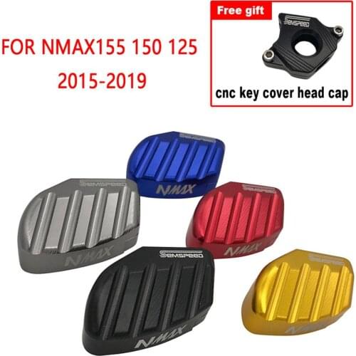 SEMSPEED Modified Foot Side Stand Support Kickstand Pad Keys Cap Lock Cover key Kit Protective For NMAX 155 150 125 2015-2019