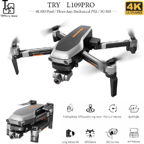 Folding Four-axis Drone L109pro 4k Hd Aerial Photography With Gps Long Endurance Remote Control Folding Drone Quadrotor Uav