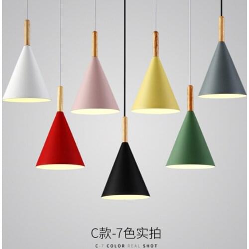 Modern Personality Creative Nordic LED Pendant Light Cone Aluminum Diameter 16cm High 18 cm Bedroom / Living Room / Restaurant