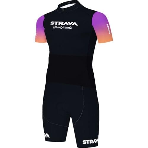 Strava One Piece Skinsuit سيكل Equipacion Ropa Conjunto Велоформа Men Roupa Maillot Hombre Ciclismo Masculino Cycling Jersey