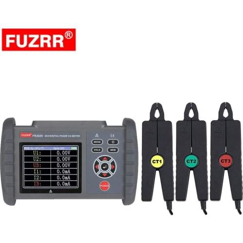 FR2020 3 Three Phase Digital Clamp Phase Meters VA Voltage ammeter Power Meter w/Phase Sequence Test