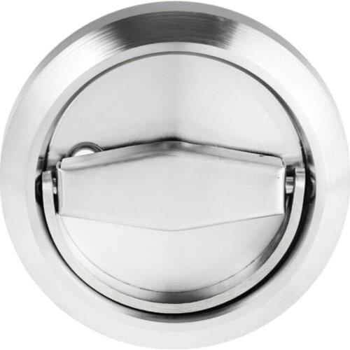 Drawer Pull Handle Firreproof Door Furniture Invisible Kitchen Ring Round