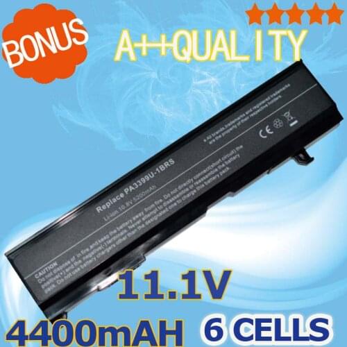 4400mAh Battery for Toshiba Equium Satellite A100 M50 PA3399U PA3399U-2BRS PA3399U-1BAS PA3399U-1BRS PA3399U-2BAS PA3399U-2BRS