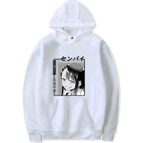 Anime Nagatoro Hoodie Harajuku Streetwear Tracksuit Cosplay for Men and Women Casual Sweatshirt