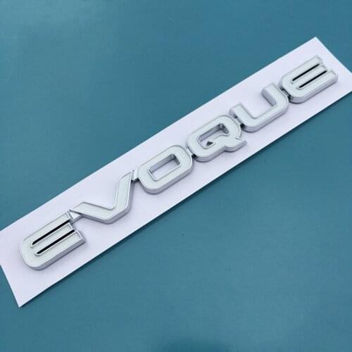 Car Accessories EVOQUE Emblem Badge Car Styling Refitting Trunk Sticker For Land Wind Chery For Land Rover Range Rover Black Red