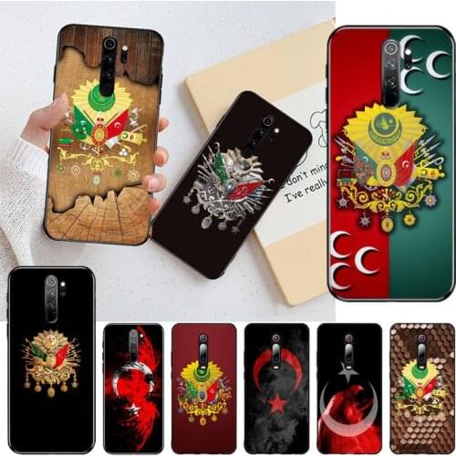 CUTEWANAN Turkey Turkish Ottoman Empire Coat Of Arms Phone Cover Capa for Redmi Note 9 8 8T 8A 7 6 6A Go Pro Max Redmi 9 K20