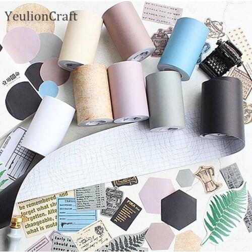 Chzimade Washi Paper Tape Color Writeen Ruler Off Paper Scrapbooking Album Diy Handmade Home Decoration Sticker
