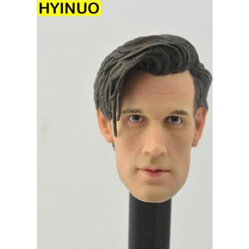 Custom 1/6 Scale Male Man Boy Matthew Robert Matt Smith Genisys Doctor Head Sculpt Headplay for 12" HT Action Figure Body