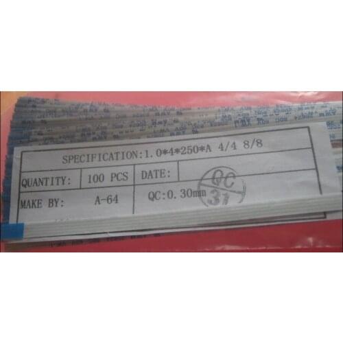 FFC 1.0pitch 4pin 250mm long type A Flexible Flat Cable For TTL LCD DVD Computer Printer Apple iMac 27" sync cable