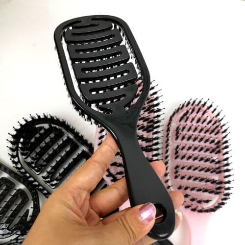 Hair Comb Scalp Massage Comb Salon Hairdressing Styling Tools Hairbrush Bristle Nylon Women Wet Curly Detangle Hair Brush