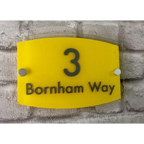 House number House Sign Plaque Custom Address House Door Number Street Acrylic Door sign